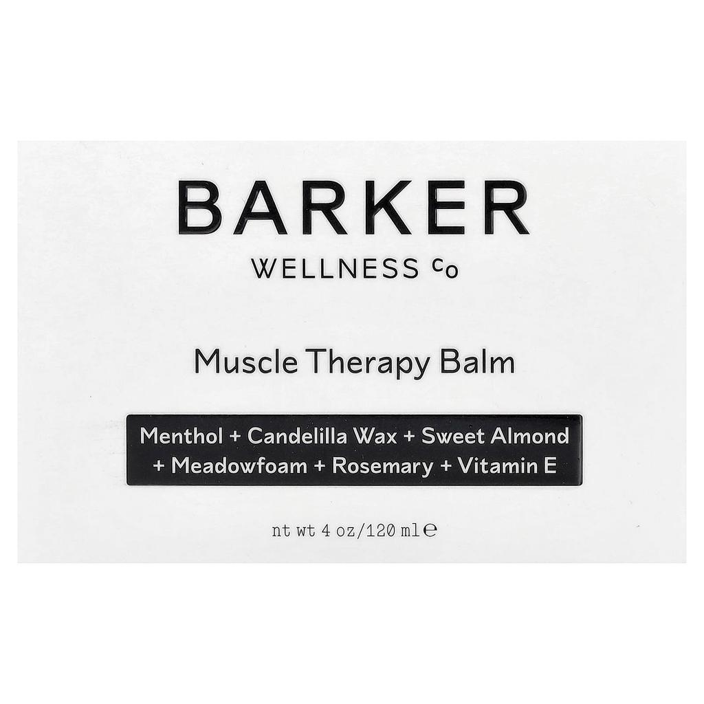 Barker Wellness Co., Muscle Therapy Balm, 120ml (4oz)