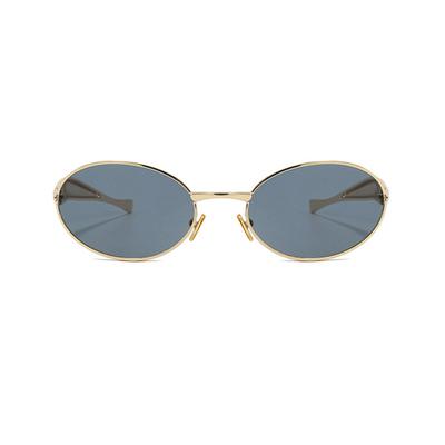 Oulylan New Elliptical Small Frame Personalized Sunglasses Men's Women's Trendy Sunglasses Fashionable Street