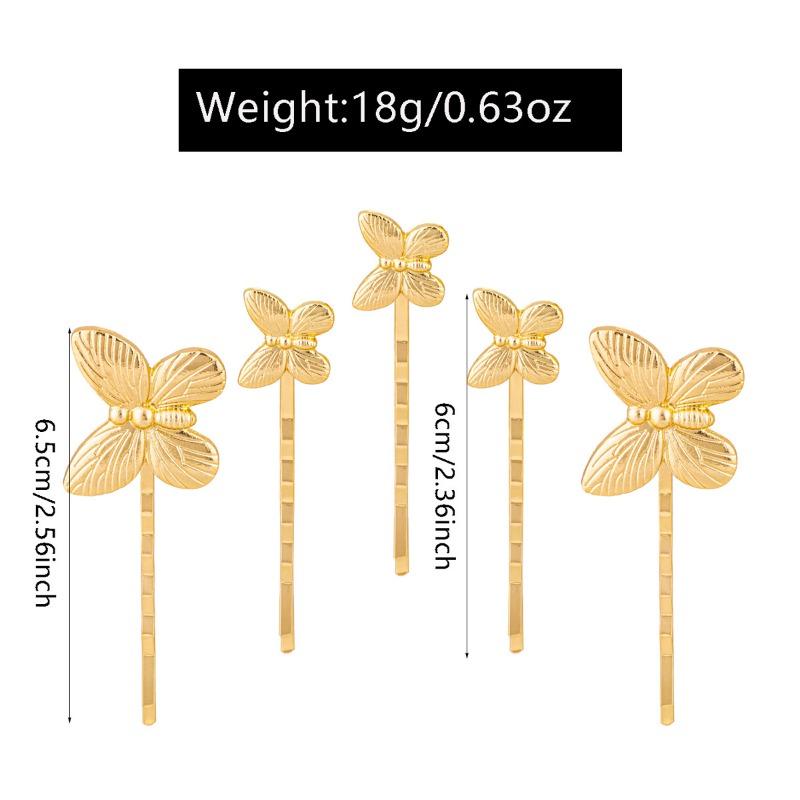 Alloy Butterfly Headgear Autumn and Winter New Jewelry Fashion Bride Bridesmaid Hairpin Set Hair Accessories