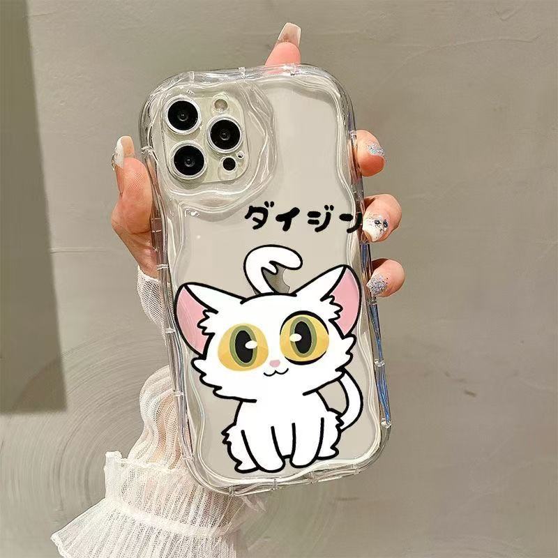 Cute Kitten Suitable for Iphone16pro Mobile Phone Case Apple 15 Anti-drop 14 Japanese and Korean 13promax New 12x