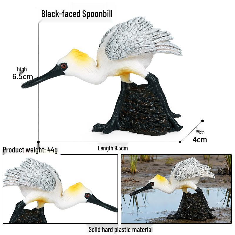 Children's Animal Simulation Toy Set: Eagle, Falcon, Secretary Bird, Owl Figurines