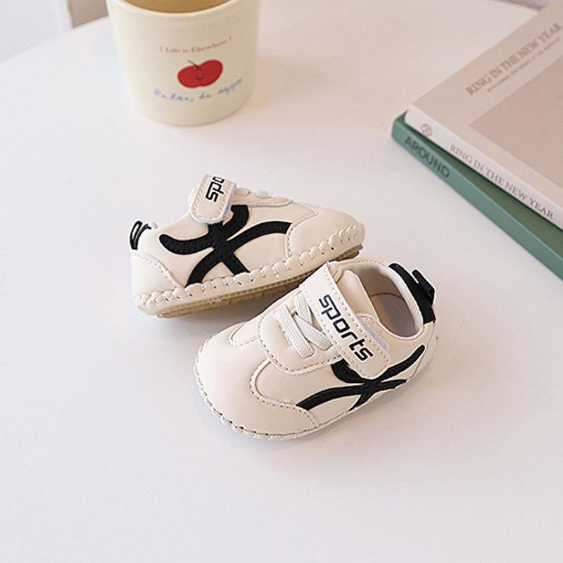 Baby Soft Sole Sneakers For Boys Girls With Magic Strap For Toddler Walkers