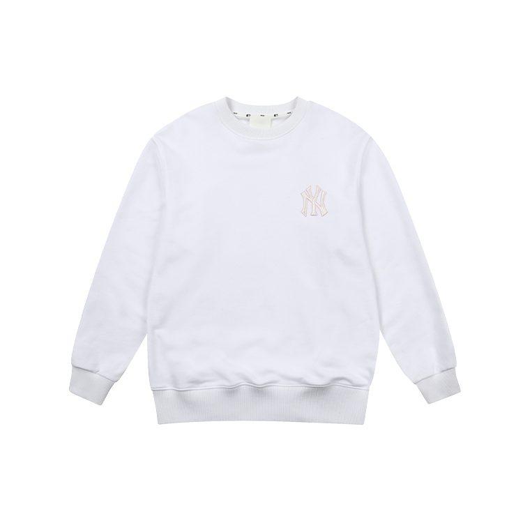 MLB Old Flower Sweatshirts Unisex White Crew Neck Moderate 31MTM2111-50W