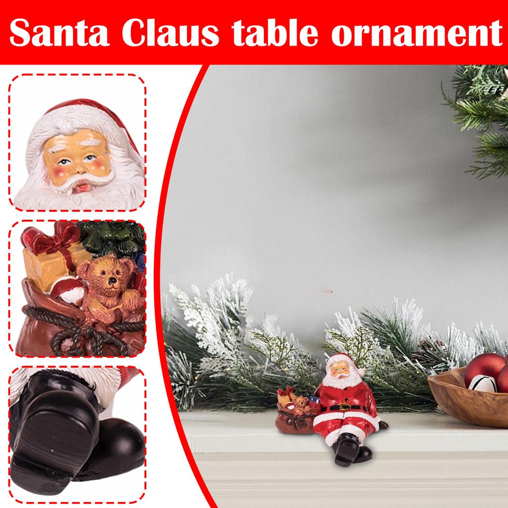 Santa Claus/ Table Ornaments Home Christmas Gift Scene Christmas Decorations Resin Crafts