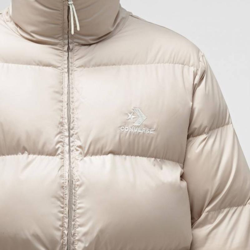 Converse PATCH POCKET PUFFER Jacket Men's Khaki (Unisex) Puffer Jackets 10023798 A04
