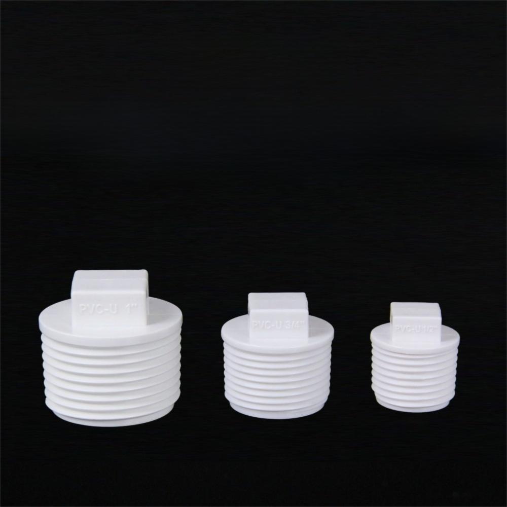 10pcs/set PVC Male Thread End Cap External Plug Tube Connector Plumbing Pipe Plug Garden Irrigation