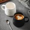 Simple Rock Pattern Household Couple Cup Ceramic Large-Capacity Drinking Cup Niche Boys Water Cup Teacup