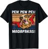 Dachshund Pew Pew Madafakas - Vintage Weiner Dog Pew T-Shirt Women Clothing Graphic T Shirts Aesthetic Clothes Fashion Haraju...
