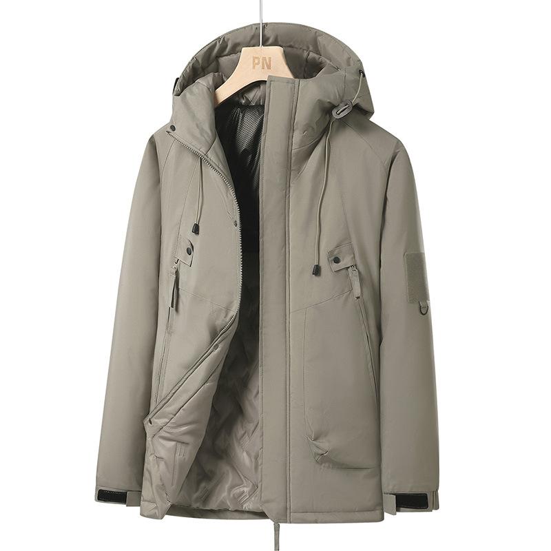 Men and Women's Jackets and Couples Outdoor Sports Workwear Graphene Inner Liner Hooded Warmth Thickened Cotton Jacket