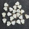 5Pcs Small Pendant Shell Palm-Shaped Pendant 13mm For Jewelry Making DIY Necklace Bracelet Earrings Accessory