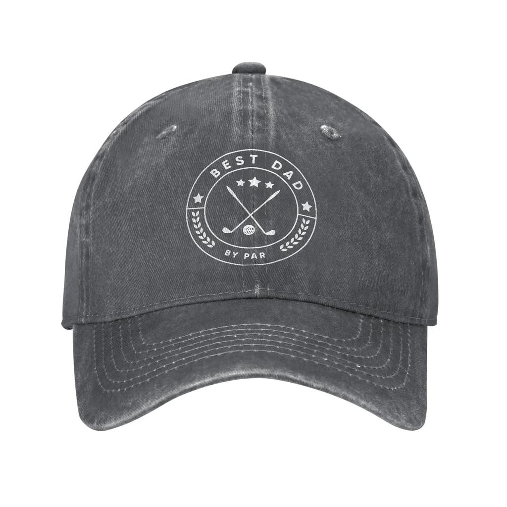 Best Dad Club Men Women Baseball Cap Golf Dad Father's Day Gift Distressed Denim Cap Outdoor All Seasons Adjustable Fit Sun Cap