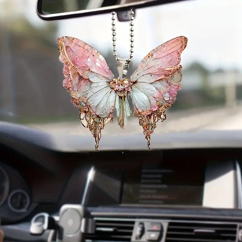 

Acrylic Butterfly Stunning Car Interior Charm Fashionable Colorful Decor For Style Vehicle 51