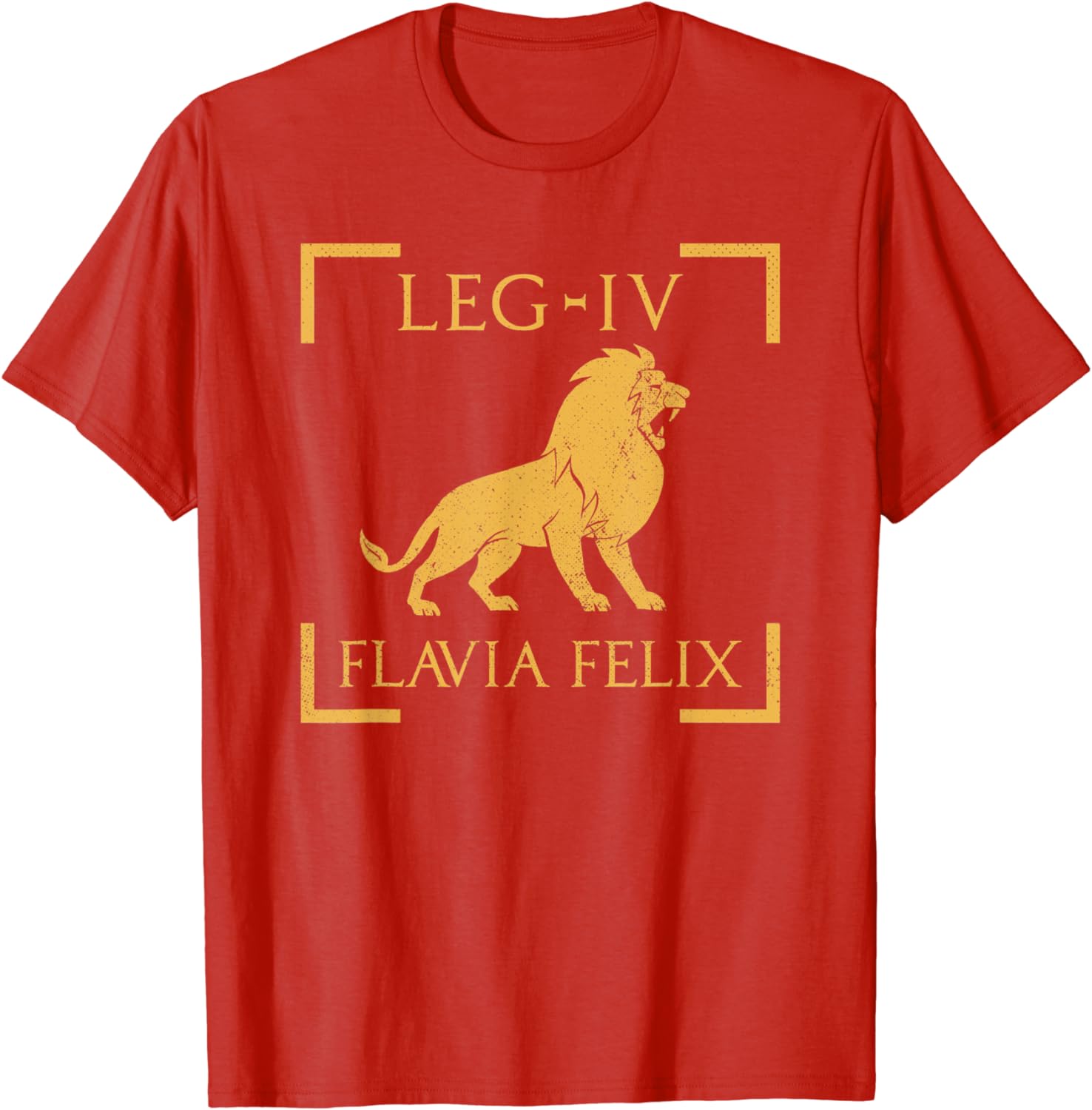 

Legio IV Flavia Felix Lion Emblem Roman Legion T-Shirt Short Sleeve Casual 100% Cotton Shirt S