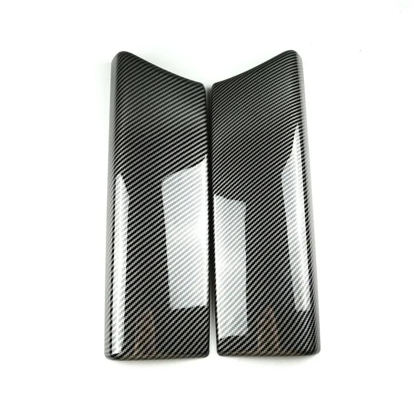 For Mercedes Benz C Class W205 GLC X253 Console Armrest Box Panel Cover Interior Car Accessories Carbon Fiber Pattern Stickers