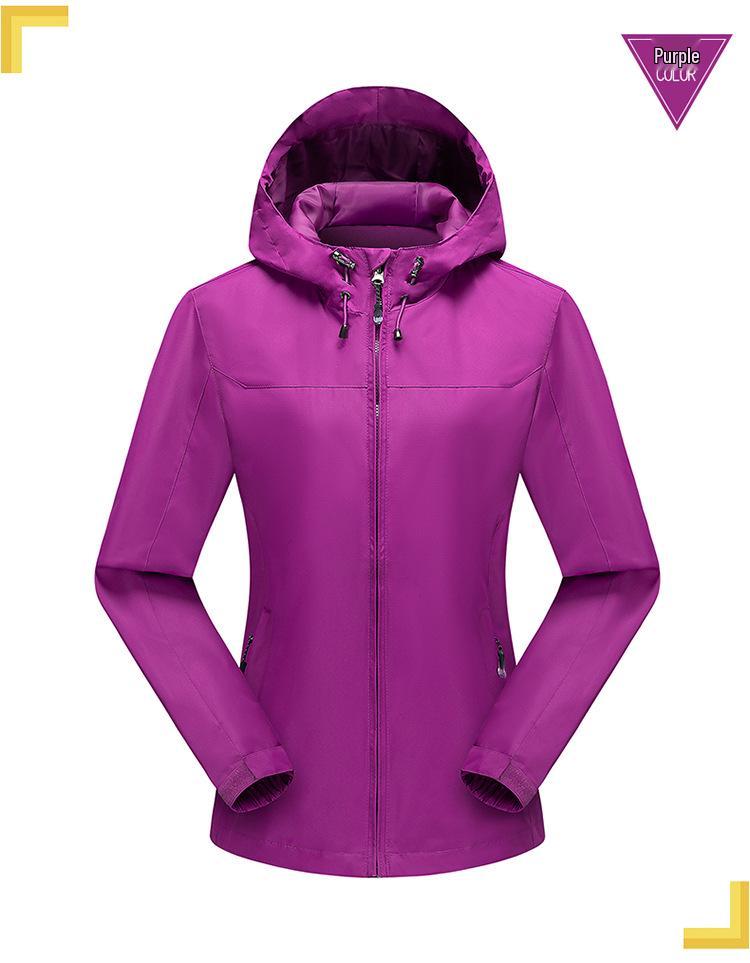 Men's Spring/Autumn Hooded Windbreaker Jacket - Lightweight, Windproof, Waterproof Outdoor Wear