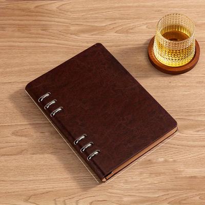 1pcs A5 Loose-leaf Notebook Business Meeting Notepad Solid Color Minimalist Notebook with Replaceable Inner Pages,Office School Supplies,100 Sheets