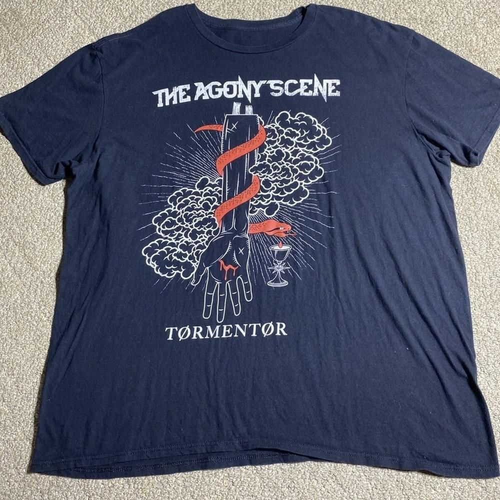 VTG The Agony Scene Tormentor Gift Fans Black All Size S-5XL Shirt 16D725 Unisex T-Shirt L