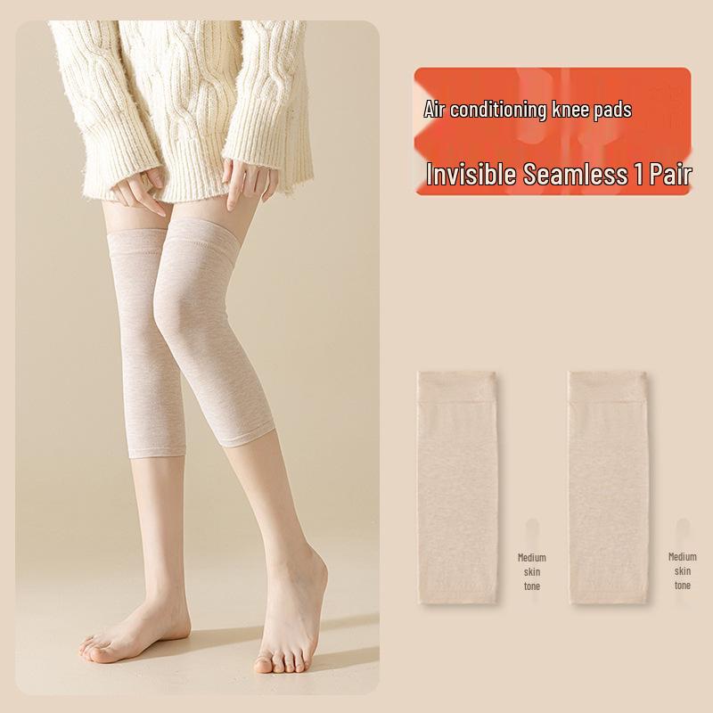 Unisex Air-Conditioned Cotton Knee Pads: Warm, Lightweight, Breathable, Non-Slip, Seamless, Lengthened