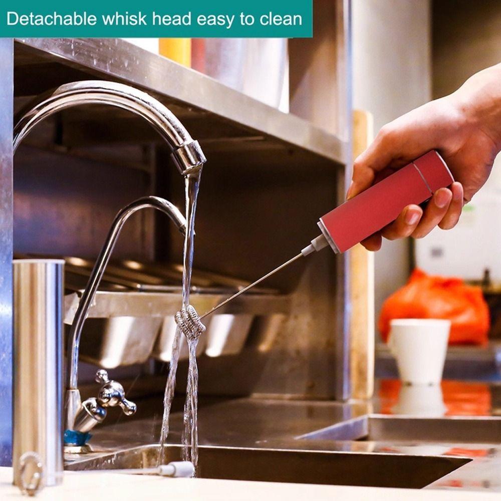 Rechargeable Wireless Milk Frother Handheld Design Handheld Mixer Cappuccino Preparation