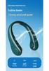 New M8 Rechargeable Bladeless Neck Fan with Long Battery Life & Adjustable Airflow - Portable for Outdoor Use