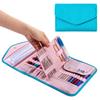 Mehrzweck Häkelnadel Organizer Taschen mit Reißverschlusstasche und elastischen Einschubfächern Tragbare Stricknadel Aufbewahrungstasche