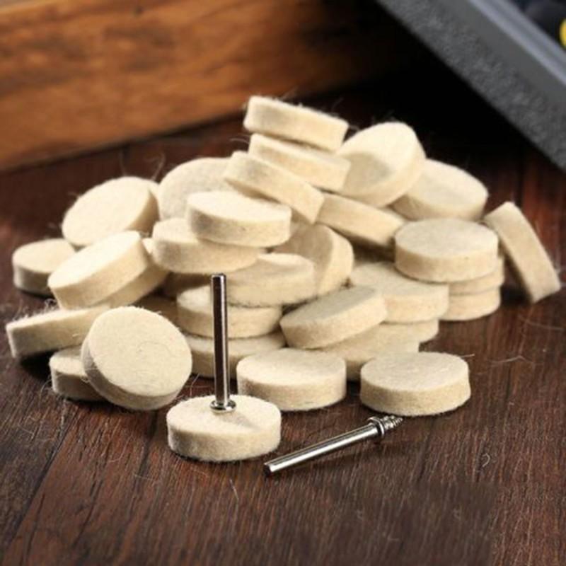 

Set Metal Glass Polishing Buffing Wheel Wool Felt Polisher Disc Pad Mat Eyeful