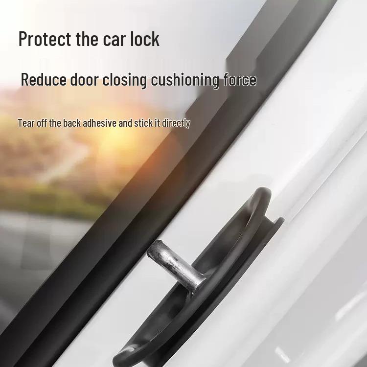 Thickened Silicone Shock-Absorbing Anti-Collision Pad for Model 3/Y Car Door Lock