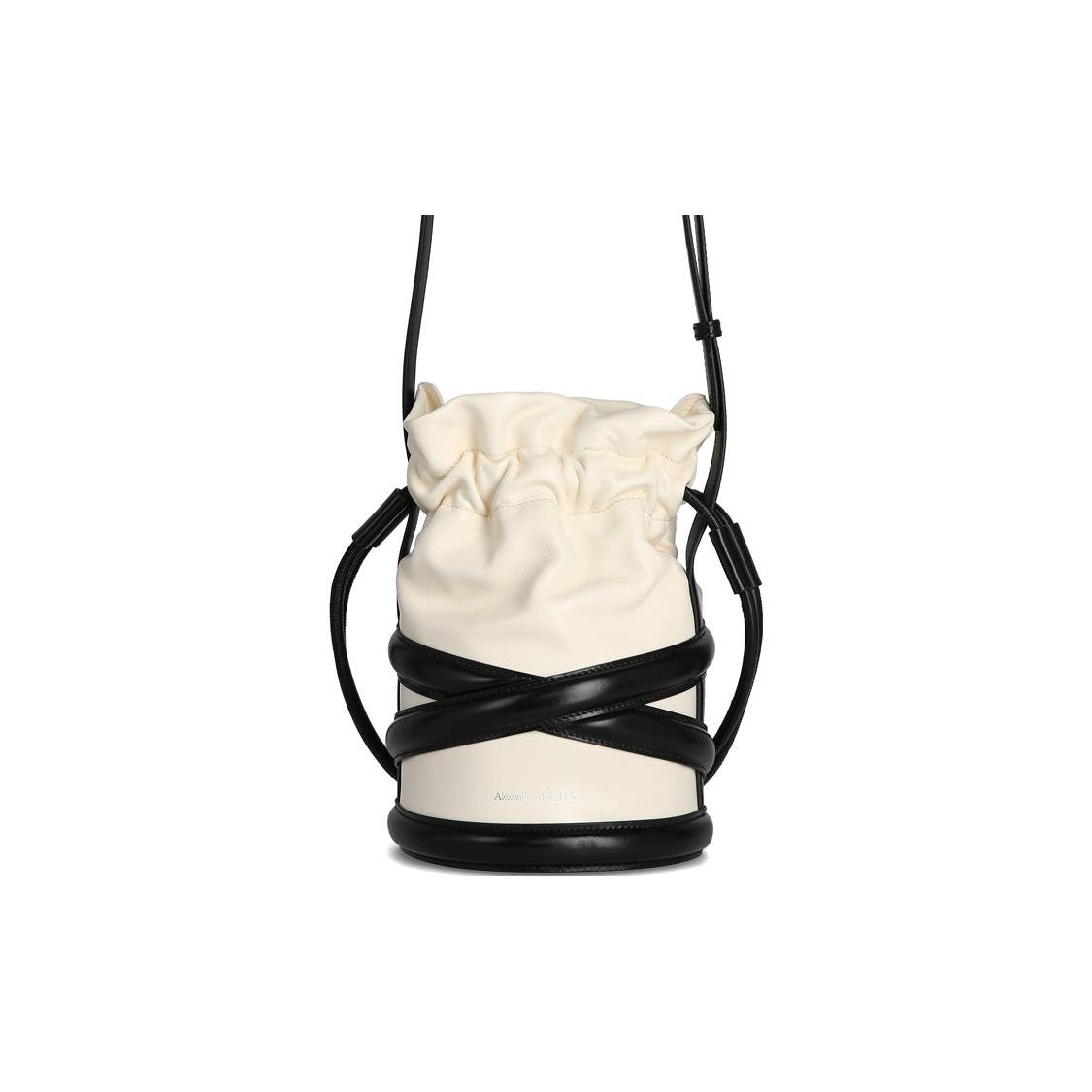 

Alexander McQueen The Soft Curve Bag Ivory/Black Women Shoulder_bags White 696811-1AXAF-9290 Basic Set (Bag+Dust Bag)