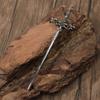 Viking Style Sea Wave Rune Sword Hairpin – Retro Norwegian Party Jewelry