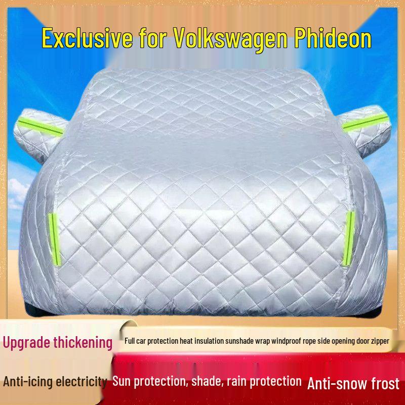 Volkswagen Phideon Car Cover: Sun, Rain, Dust, Hail Protection; Thick Cotton Quilt with Heat Insulation.