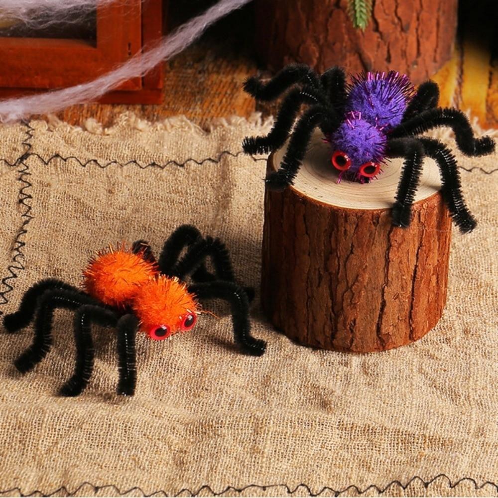 Hair Decoration Halloween Spider Hair Clip Funny Hairball Spider Hairpin  Halloween Party