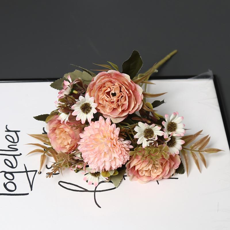 European Style Peony Artificial Flowers for Home, Wedding, and Photography Decoration