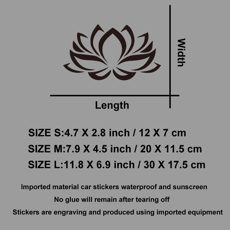 Blessing Lotus Blooming Decals & Bumper Creative&funny Stickers for Cartoon Fans&lover,high Quality for Car Trucks Motorcycles