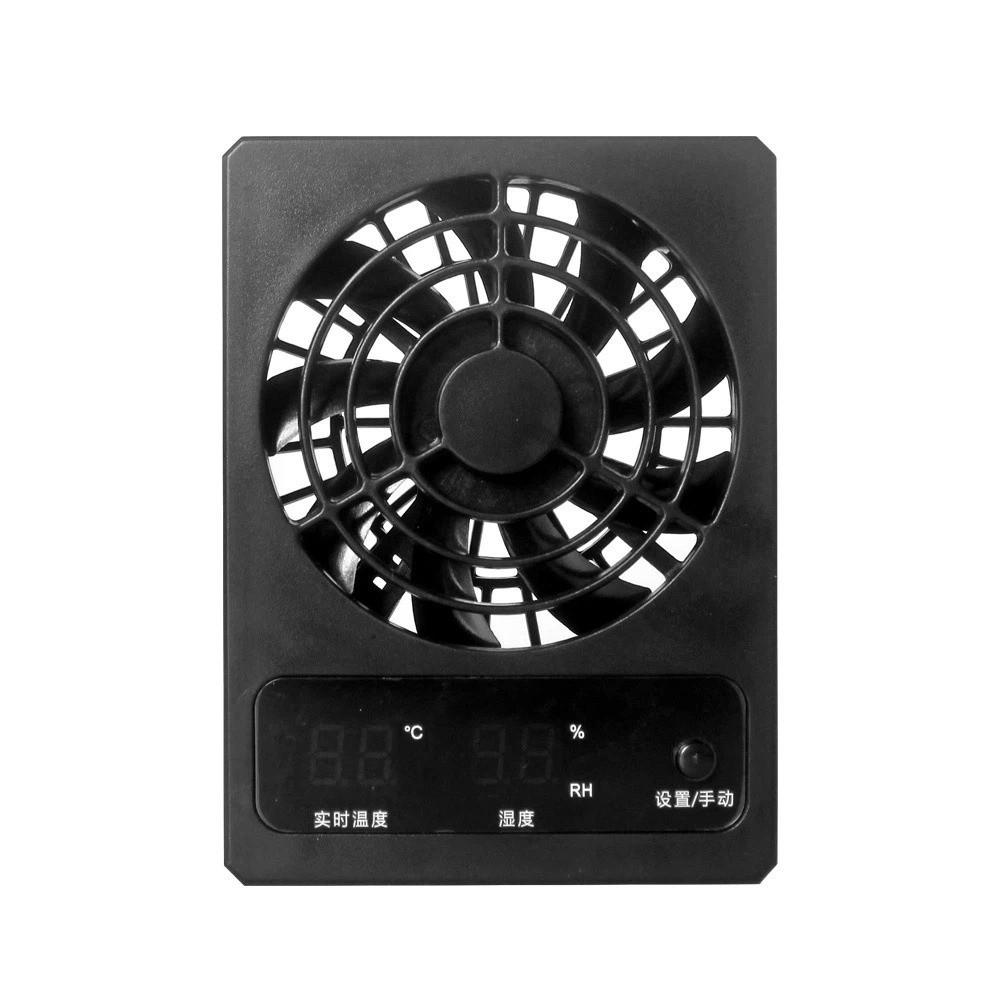 Low Noise Reptile Terrarium Cooling Fan Powerful Airflow Quiet Intelligent Ventilation Fan Cooling Ventilation Plastic Casing
