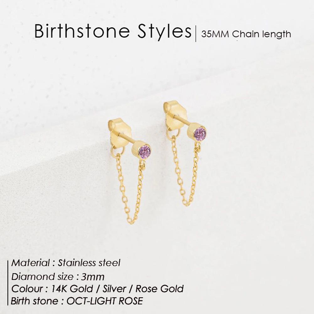 eManco Tassel Colorfast Rhinestone Earrings - European & American Light Luxury, Personalized & Versatile Studs