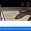 For Toyota Highlander Kluger XU70 -  2024 Carbon Fiber Interior Door Handle Bowl Panel Cover Trim Car Accessories