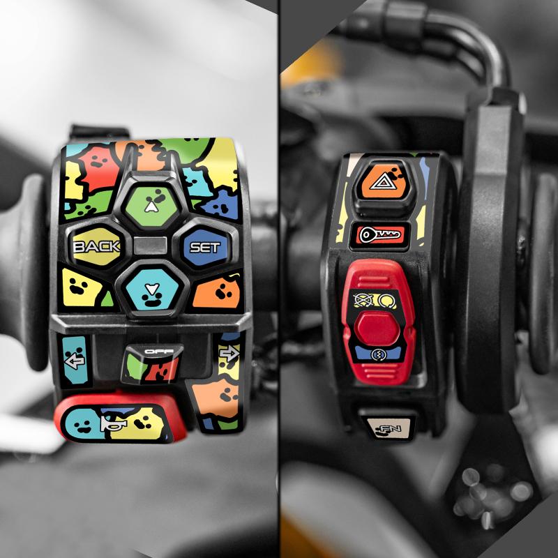 For 2025 CFMOTO 750SR-S Key Switch Stickers 3M Adhesive Weatherproof Easy-Install Custom High-Fit Mod Parts