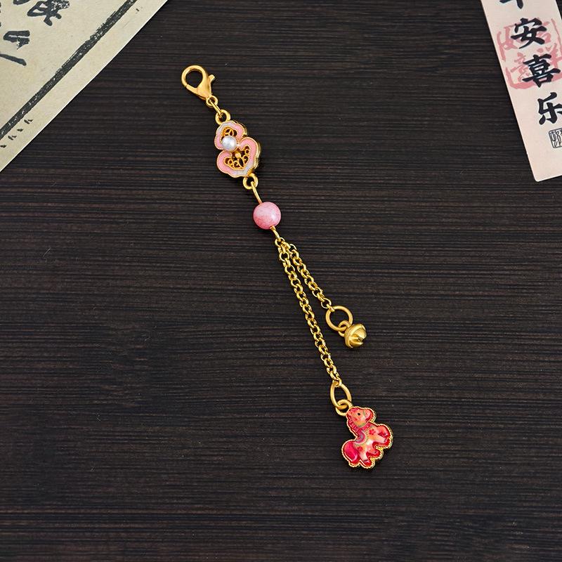 Traditional Lion Fortune Qipao Lapel Ornament for Hanfu Tea Ceremony
