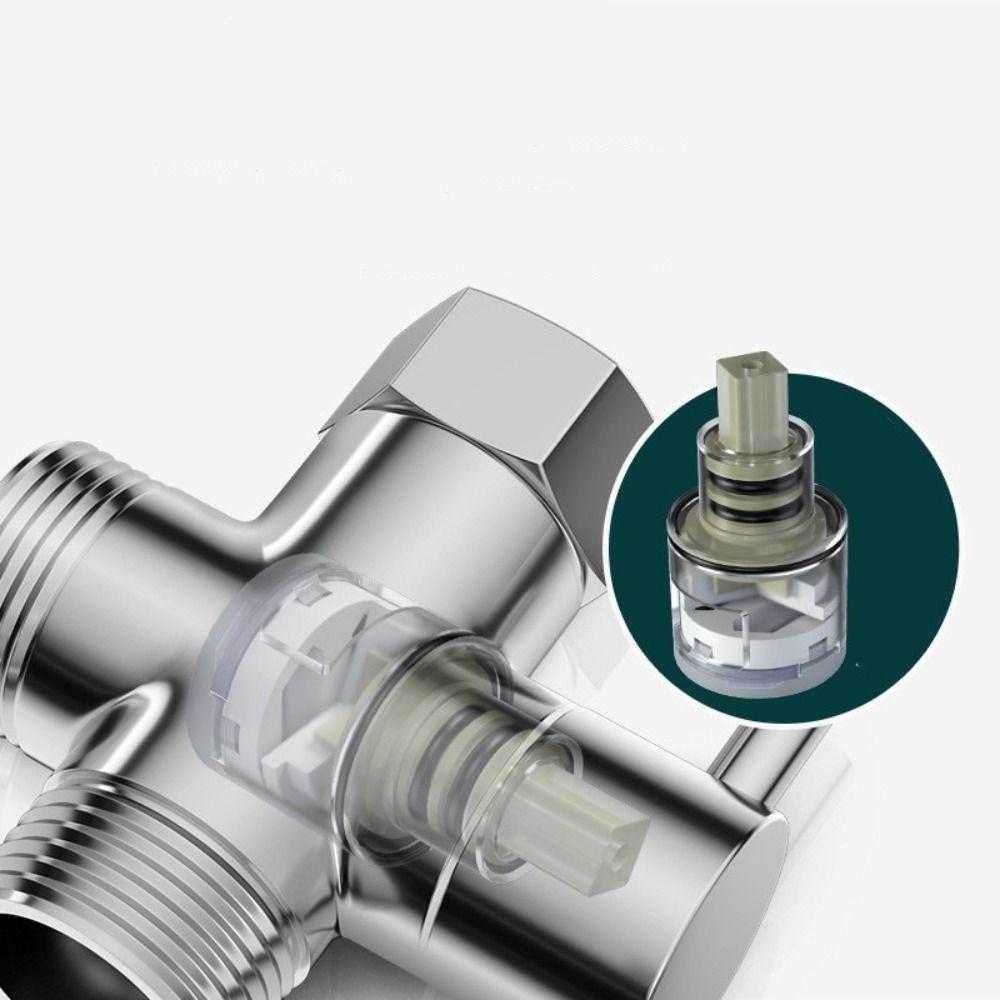 Standard Sizes 3-Way Diverter Valve Zinc Alloy Toilet Bidet Valve Bidet T Adapter Home Improvement