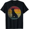 German Shepherd Dog Vintage Distressed Retro Silhouette 70s T-Shirt