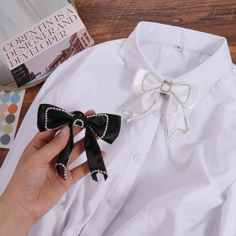 Patch en Tissu Strass Applique en Tissu 3D Accessoire pour Vêtements Patch Noeud Couture