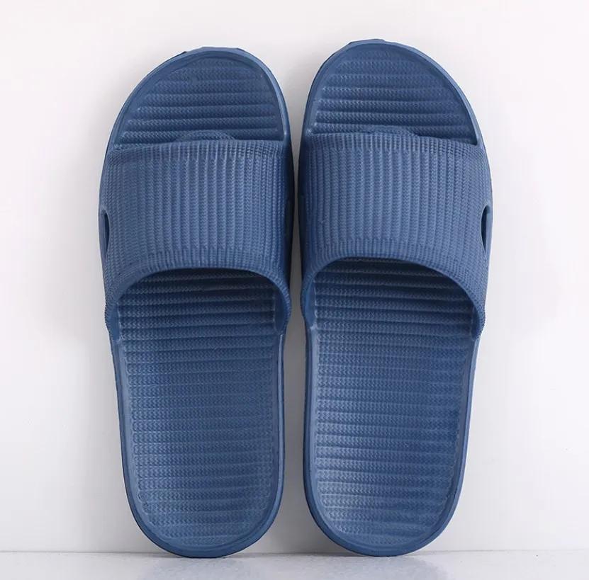 

Fashion New Women Indoor Floor Flat Shoes Summer Non-slip Flip Flops Bath Home Slippers Female Slipper Comfortable Zapatillas de hombre 44-45 темно-синий