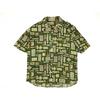 Export Japan Men and Women COUPLE'S Retro Print Summer Short Sleeve Shirt Hawaiian Hong Kong Style Casual Pure Cotton Shirts
