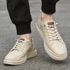 Italian Fashion Designer Simple High-quality White Sneakers Men's Genuine Leather Casual Shoes Outdoor Oxford Shoes Mo-33212
