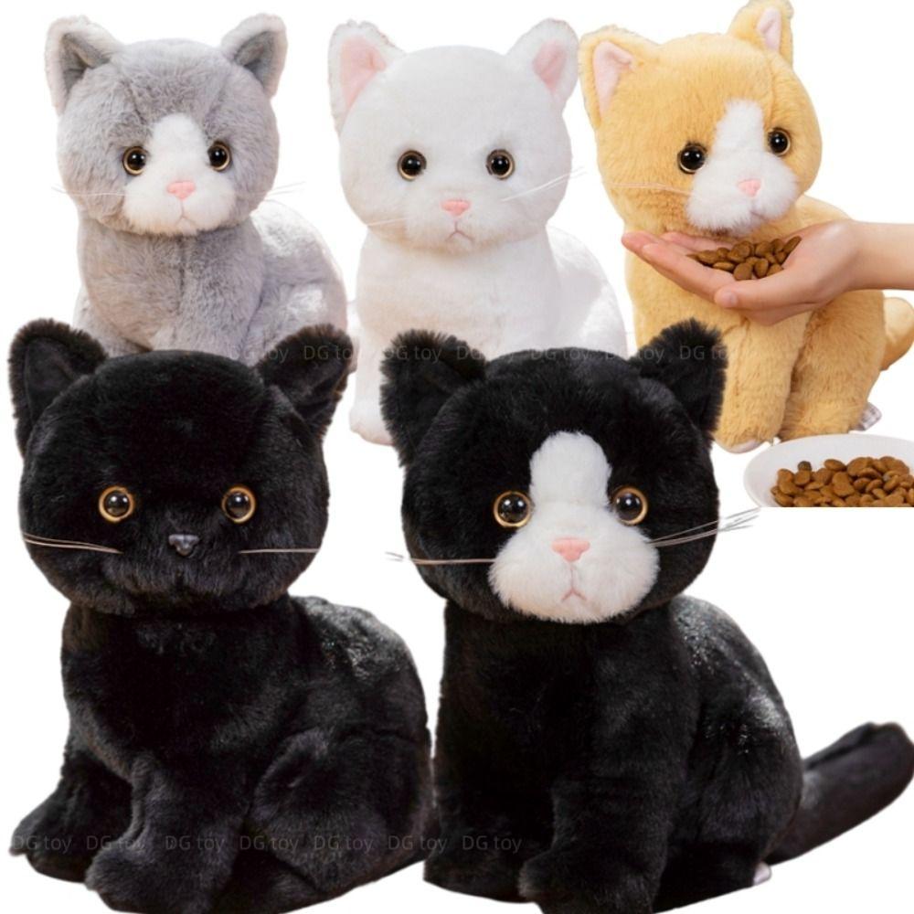 Stuffed Animals Cat Plush Toy Simulation Stuffed Cat Doll Kitten Animal Cats  Home Decor