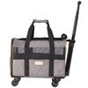 Cat Carrier with Wheels, Airline Approved Rolling Pet Carrier with Telescopic Handle and Shoulder Strap, Dog Carrier with Wheels for Pets Under 22