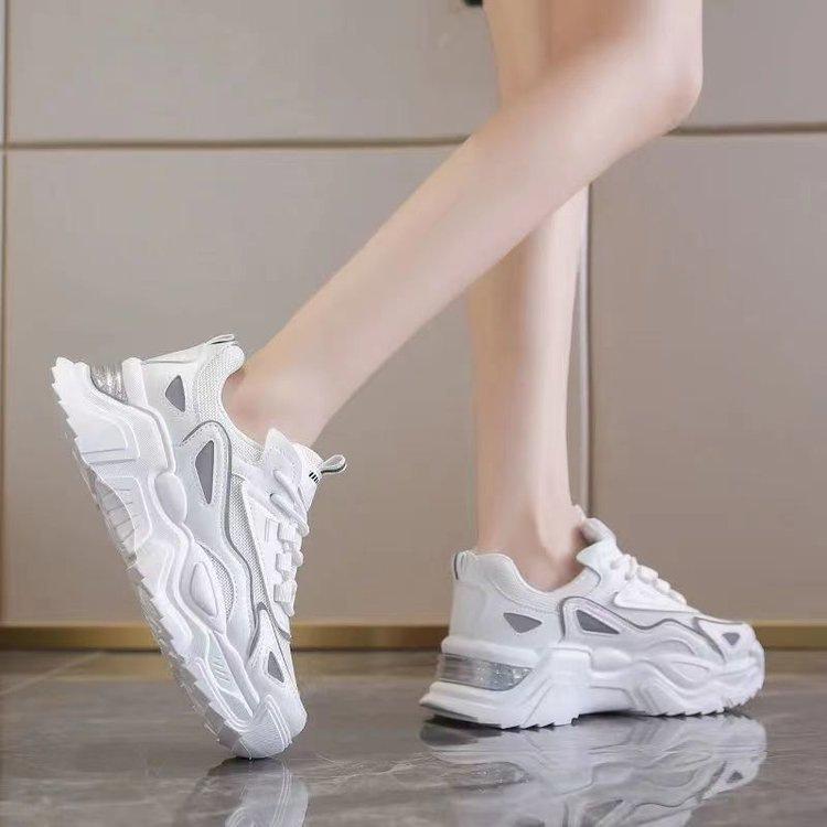 Mesh Dad Shoes Ins Trendy New Autumn Casual Shoes Thick-soled Heightening Sports Shoes