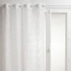 Voilage Jacquard "Sama" tamisant 140 x 240 cm Atmosphera - Blanc