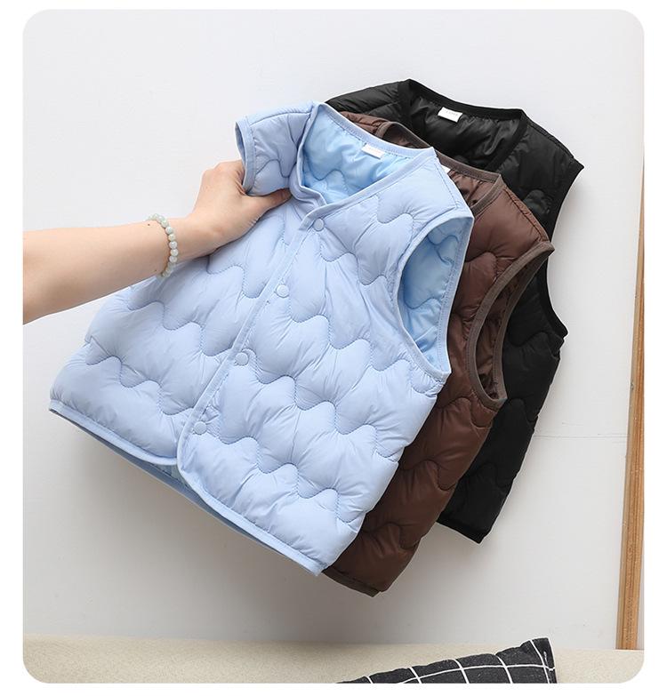 Children's Cotton Vest: Slim Fit, Warm & Thickened for Boys and Girls - Autumn/Winter Wear for Small and Medium Kids.