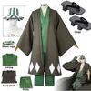 Anime Urahara Kisuke Cosplay Kostým Plná Sada S Kloboukem & Dřeváky, Japonský Kimono Roucho Oblečení pro Halloween Comic‑Con